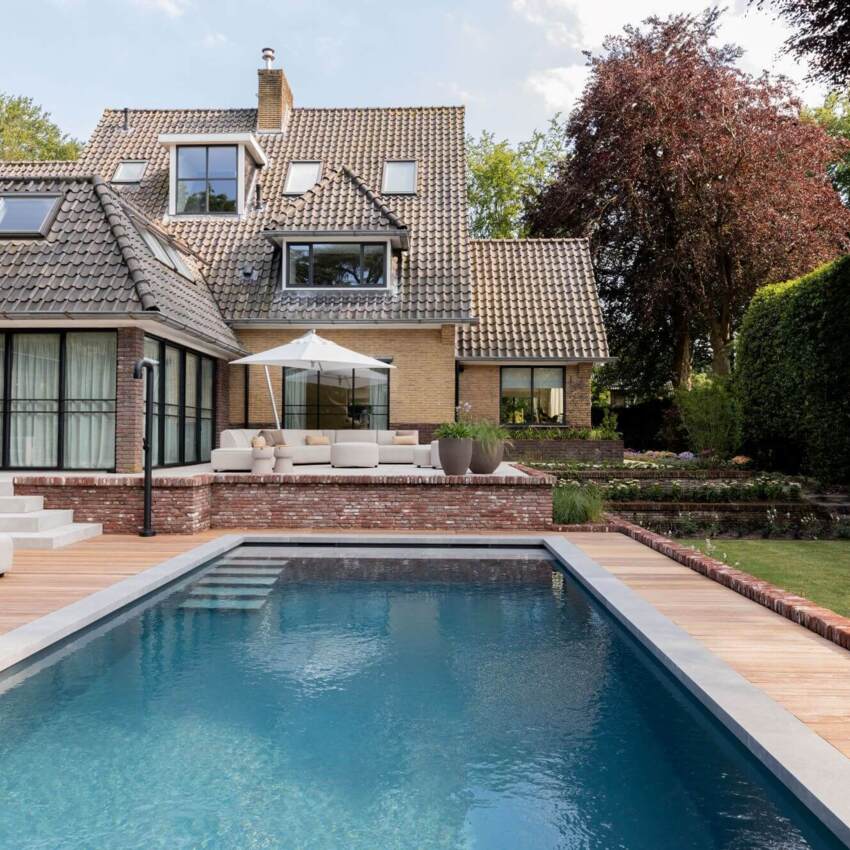 Licht Cumaru hardhout rondom zwembad