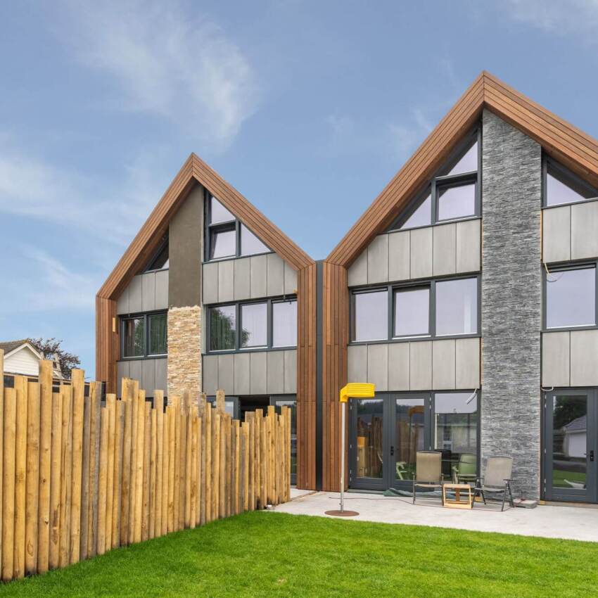 Louro itauba gevelbekleding in Domburg