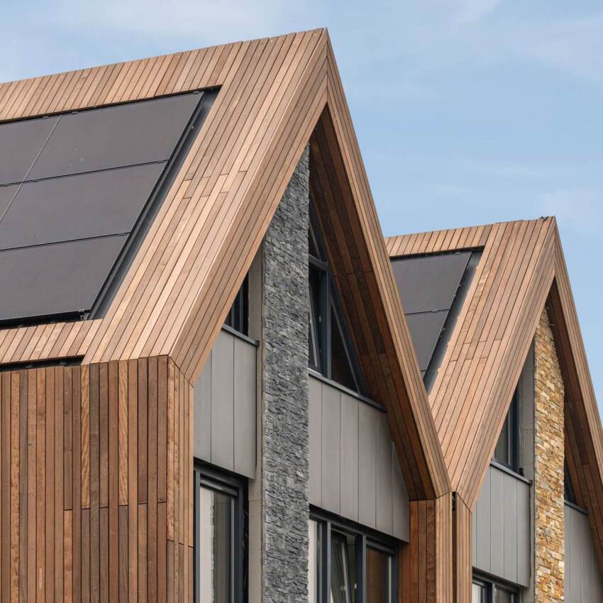 Louro itauba hout voor dak met zonnepanelen