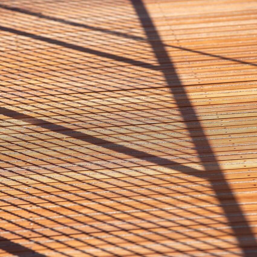 Detailfoto Guariuba hardhout met duurzaamheidsklasse 1-2