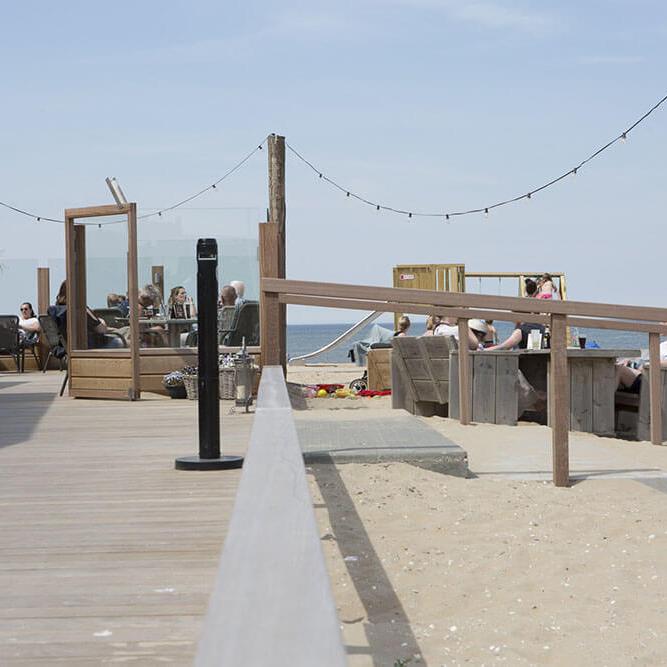 Overzicht Strand en Terras Katwijk
