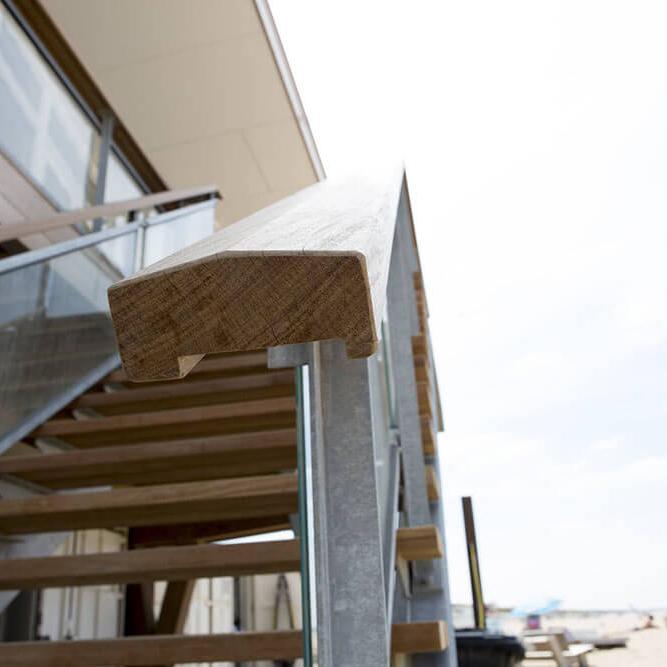 Balustrade van Cumaru Hardhout