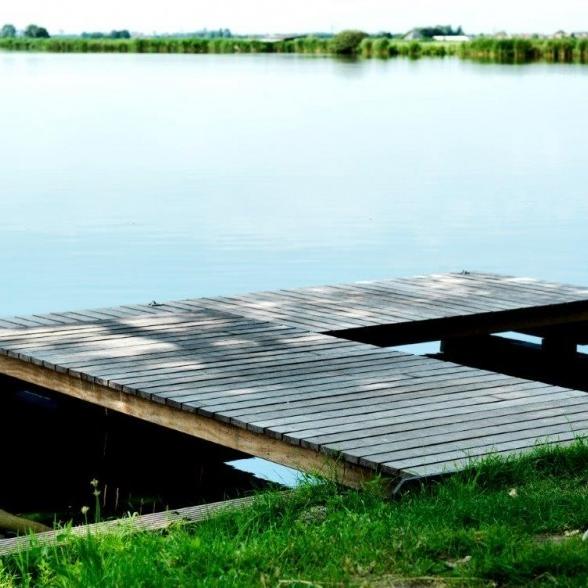 Prachtig uitzicht vanaf de steiger 