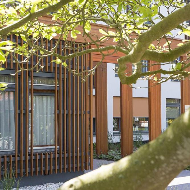 Gevelbekleding van Duurzaam Guariuba