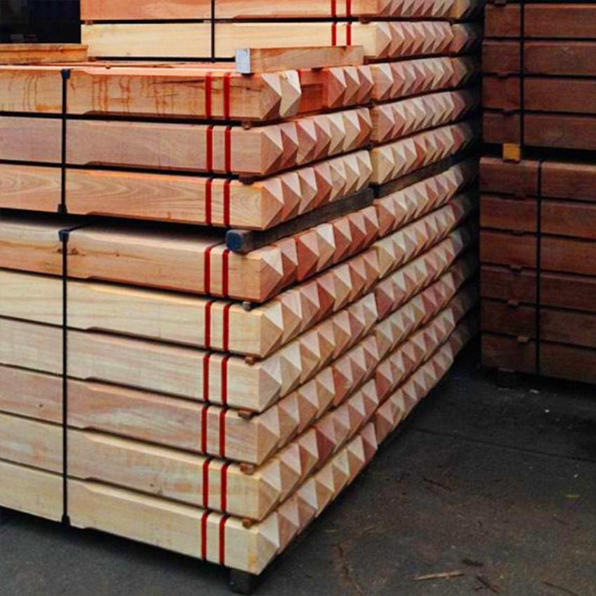 Hardwood pole from sustainable wood