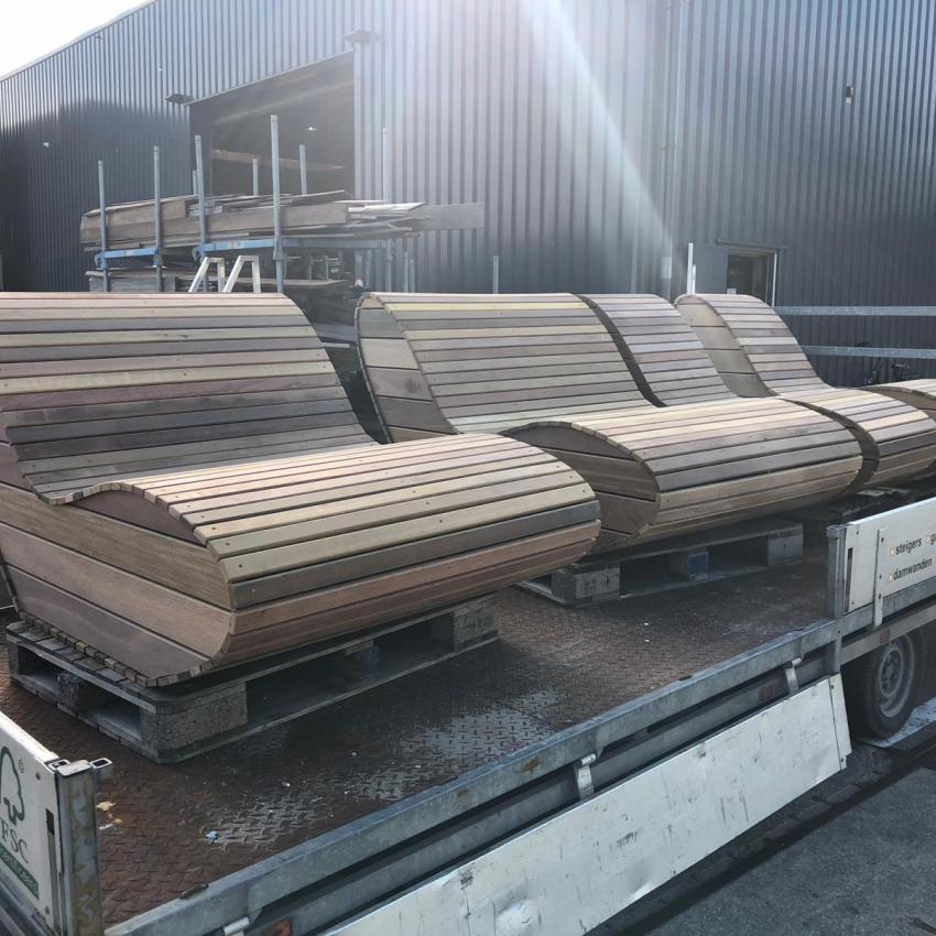 Straatmeubilair van Upcycled Wood