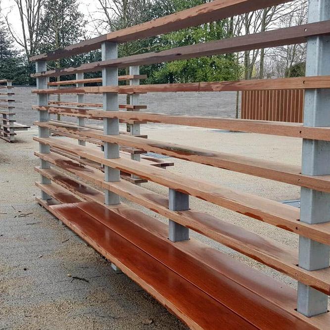 Ipé tropisch hardhout voor straatmeubilair