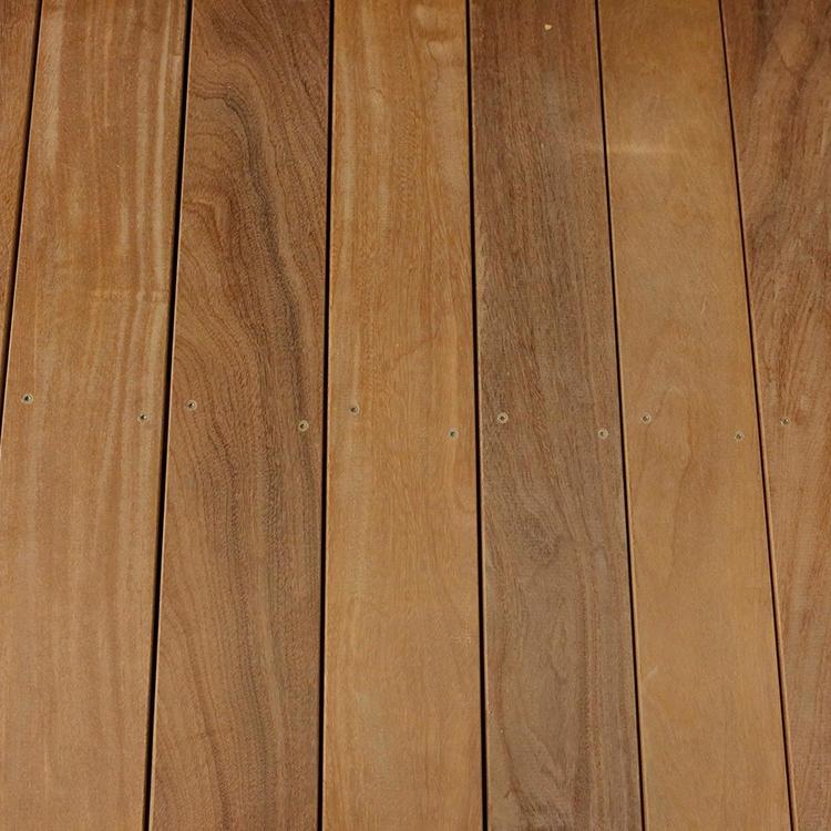 Bovenaanzicht close-up houten terrasvlonders