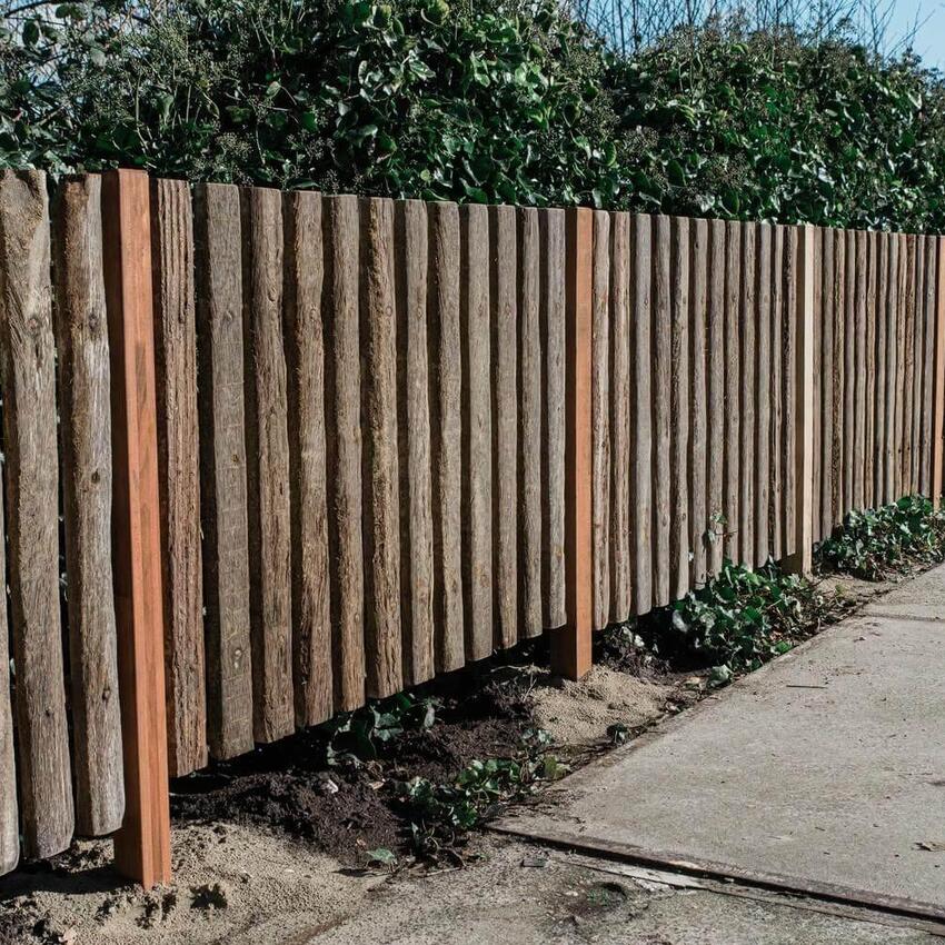 Hekwerk met tropisch hardhout (100% FSC)