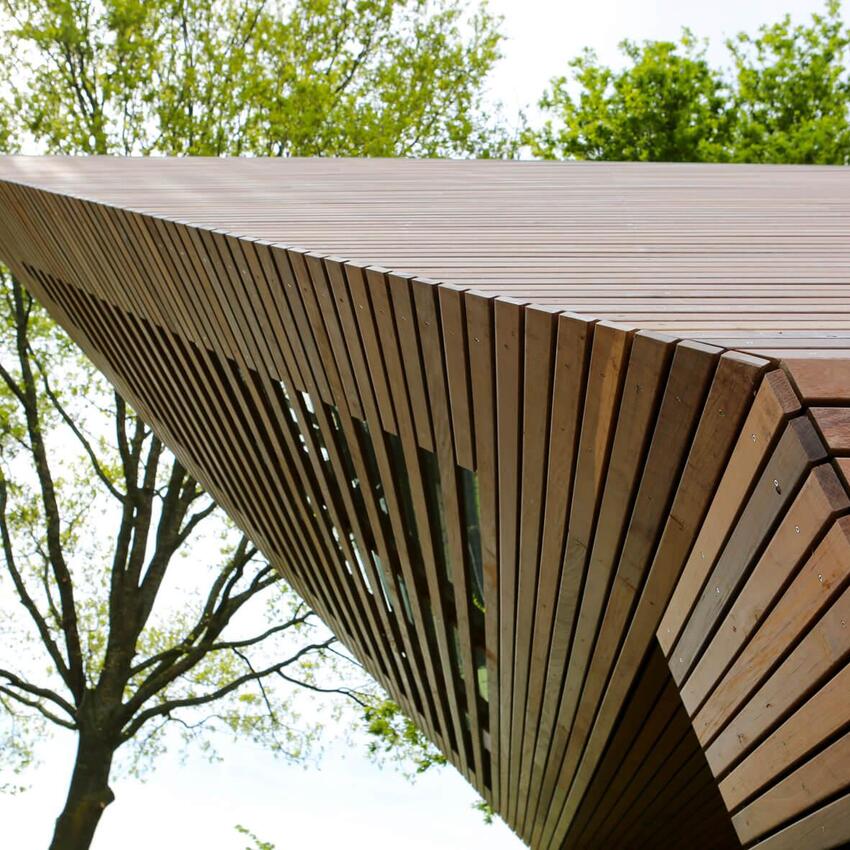 Ipé planken horizontaal gelegd