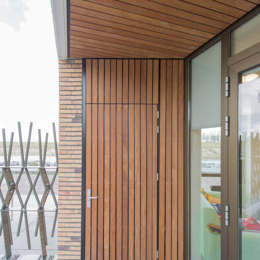 Duurzaam Sucupira hout voor woningen Ijburg