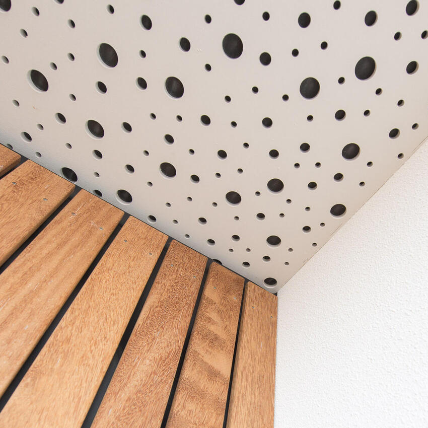 Sucupira amarela Mandioquiera gevel met uniek plafond