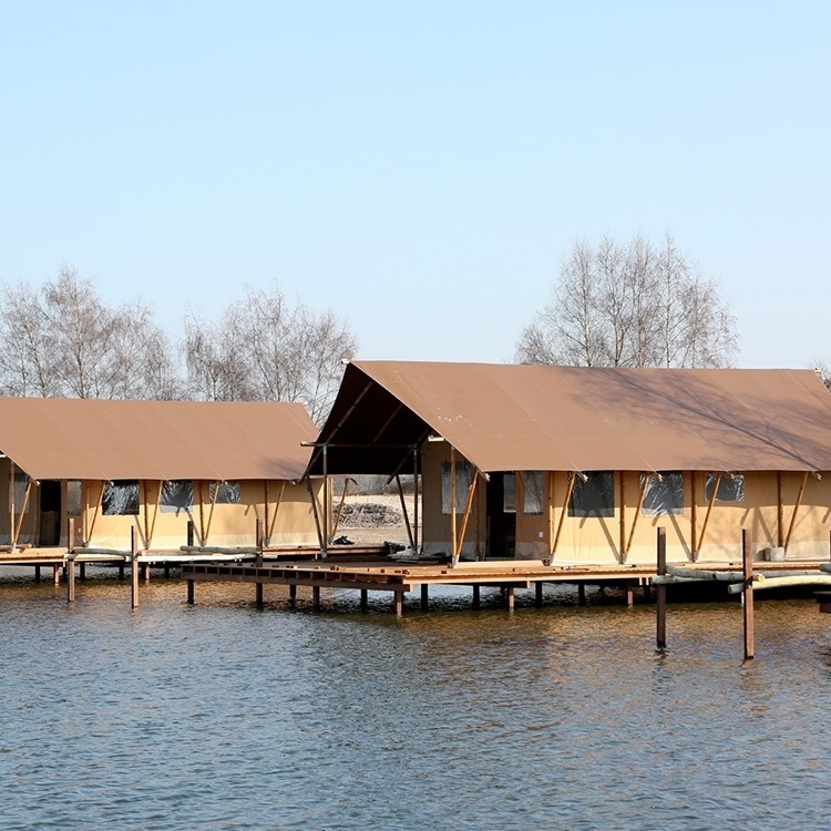 Wooden jetty holiday houses